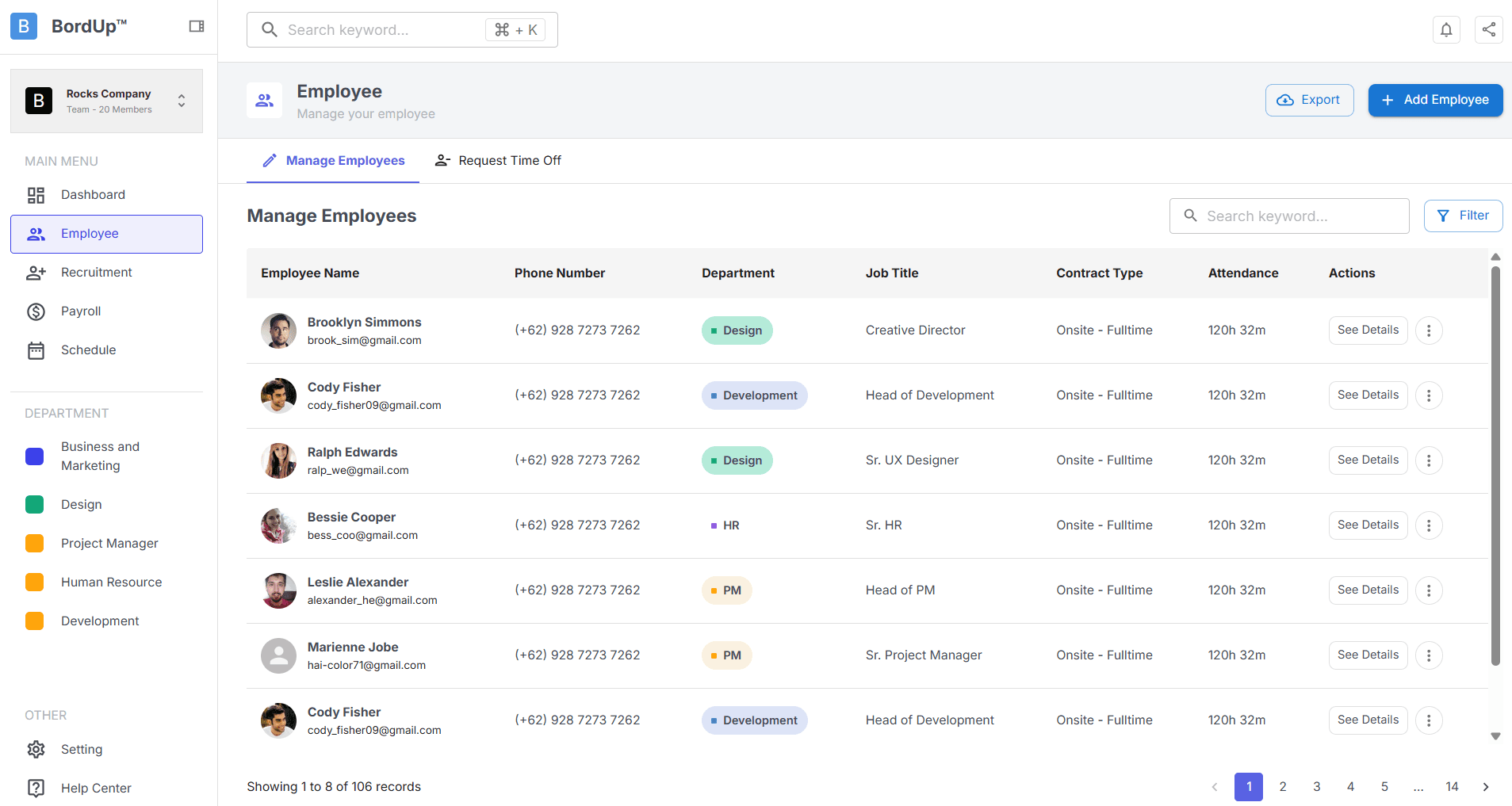 HR Management preview