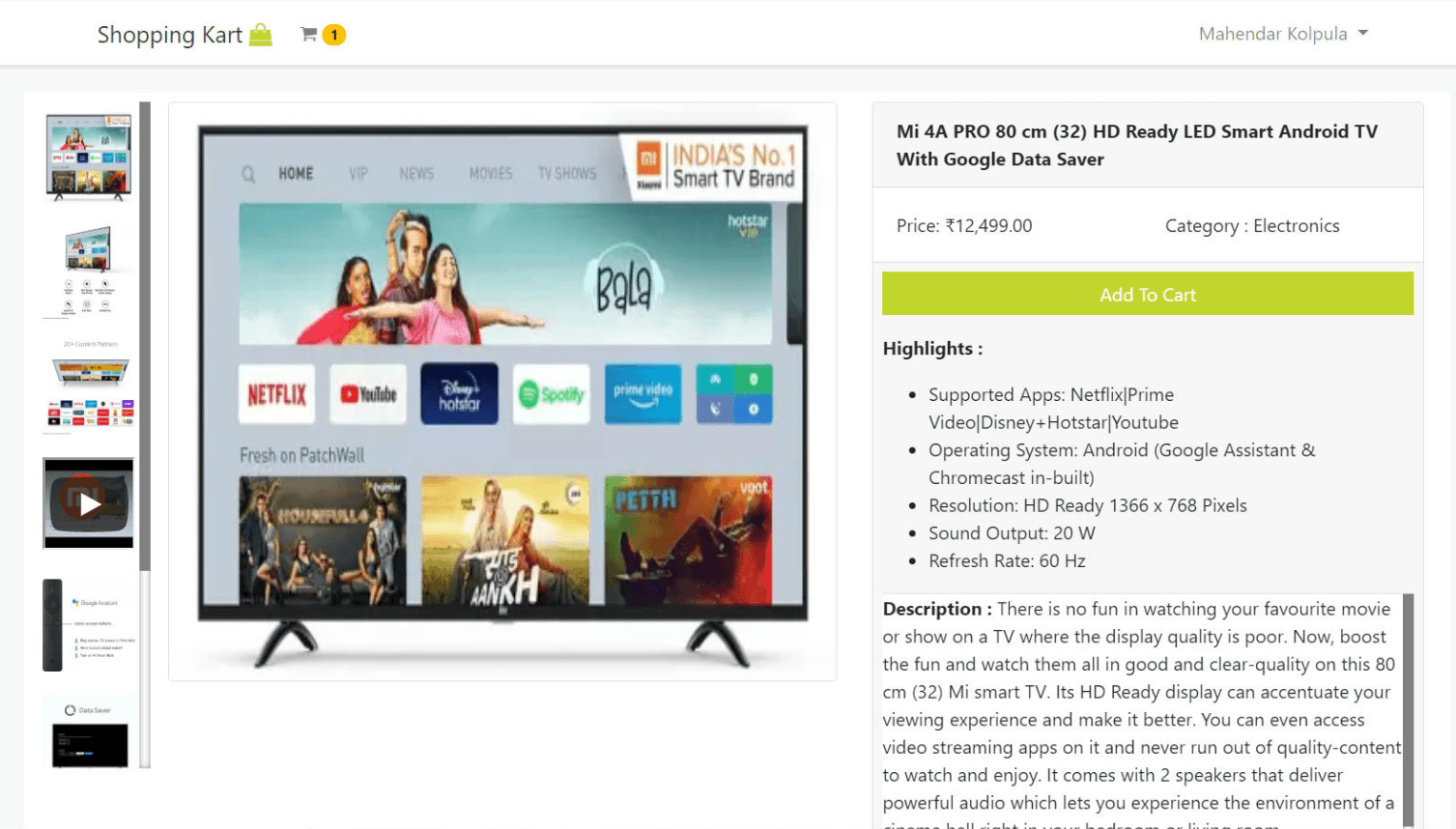 Shopping Kart preview