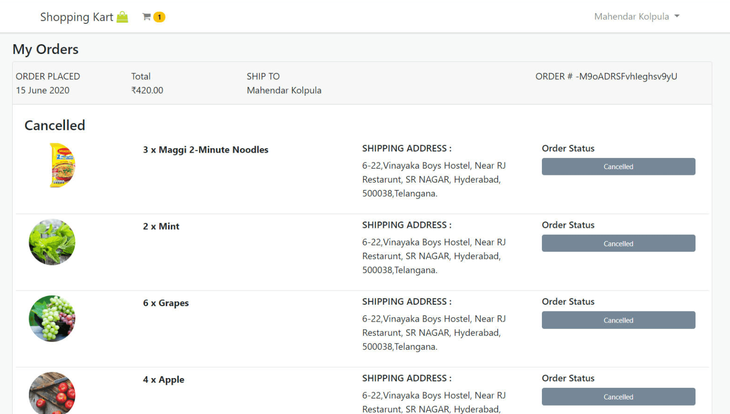 Shopping Kart preview